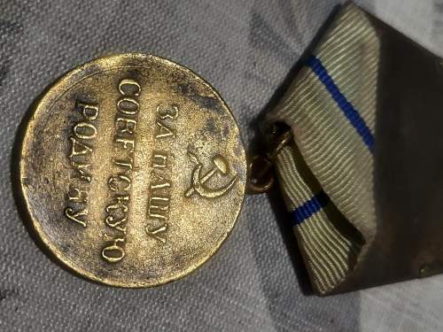 Medals for the defense of Sebastopol &amp; victory over Germany