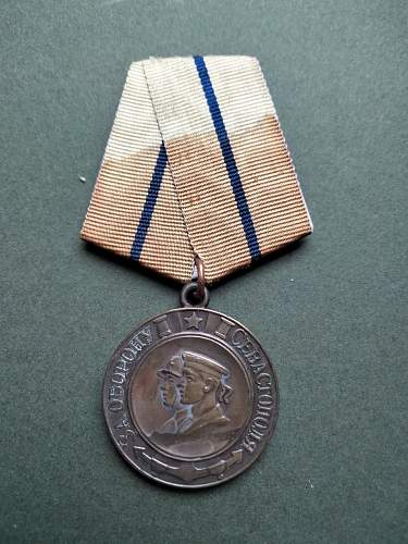 Campaign Medal for Defence of Sevaspotal Authentication