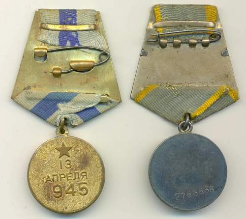 Combat merit/vienna capture medal grouping