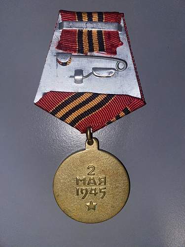 Medal for the capture of berlin - orginal?