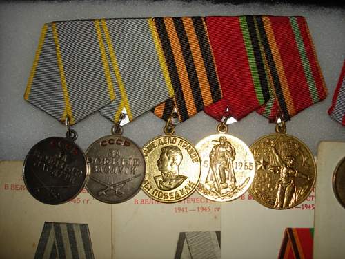Collection of USSR awards