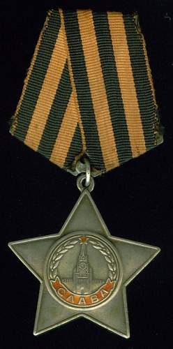 Order of Glory, 3rd Class, Nr. 38256 or 38956