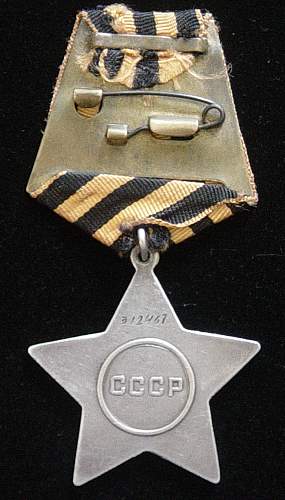 Researched Order of Glory, Third class.