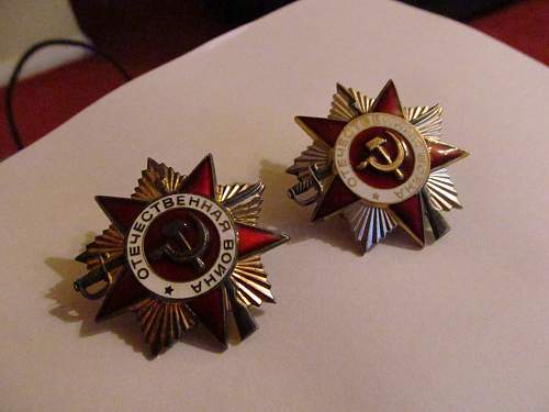 Order of the great patriotic war identification.