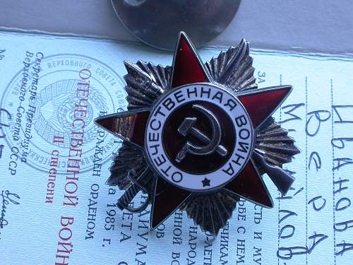 order of the patriotic war 2nd class