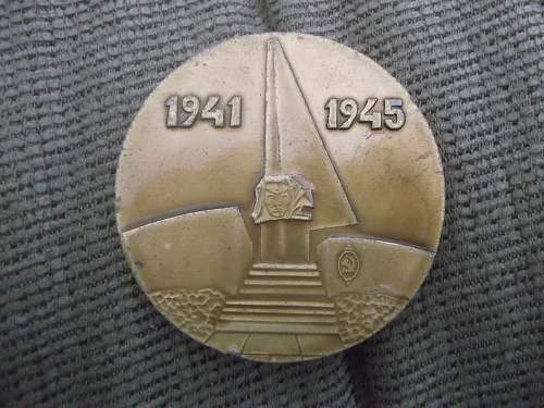 Soviet Commemorative plaque