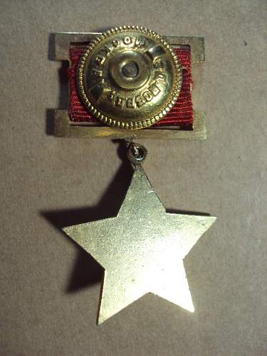 Hero of the Soviet Union Gold Star Medal?