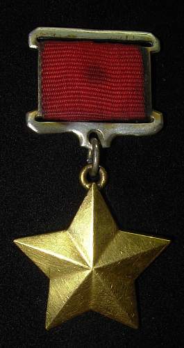 Hero of the Soviet Union Gold Star Medal?