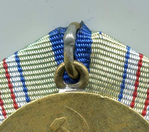 Defense of the Caucasus Medal with maker stamped suspension