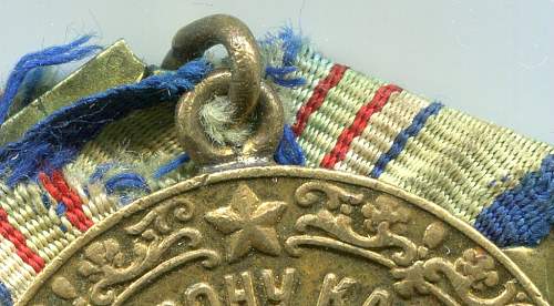 Defense of the Caucasus Medal with maker stamped suspension
