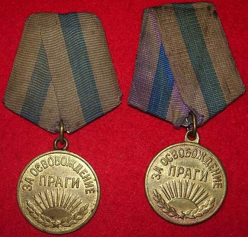 My Liberation medals.