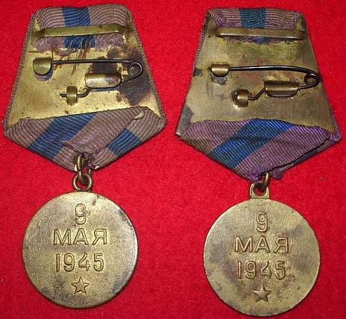 My Liberation medals.