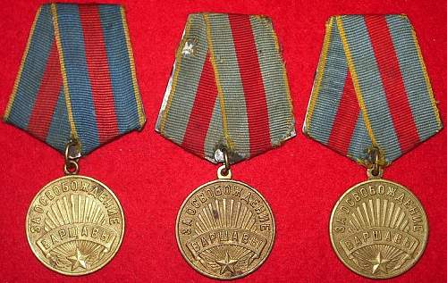 My Liberation medals.