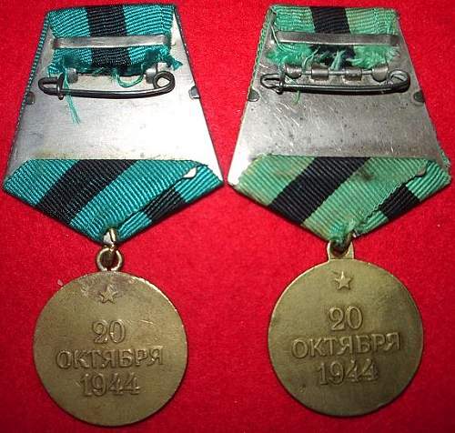 My Liberation medals.