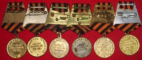 My Victory medals.