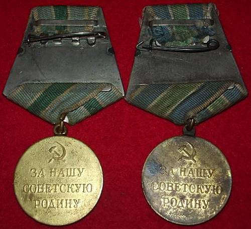 My Defense medals.