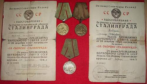 My Defense medals.