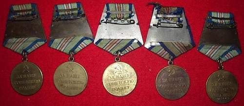 My Defense medals.