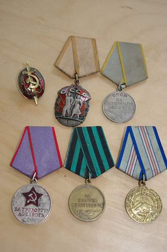 Soviets Medals &amp; NKVD Badge