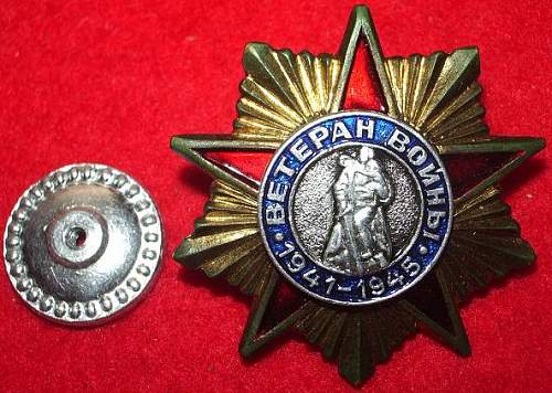 Veteran's Badge, 1941-1945
