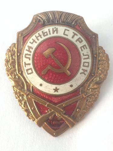 Excellent Riflemans badge