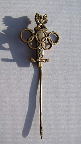 1984 Olympic stick pin