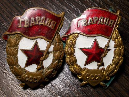 Guards badges..