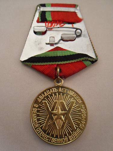 Twenty Years of Victory in the Great Patriotic War 1941-1945 Medal - Share