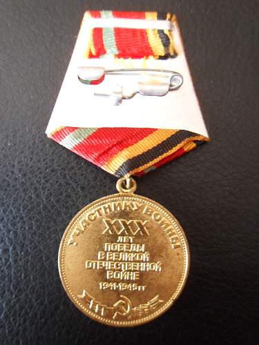 Jubilee Medal &quot;Thirty Years of Victory in the Great Patriotic War 1941-1945 - Share