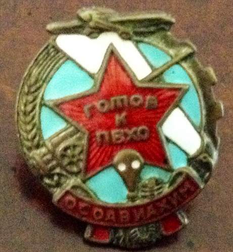 USSR OSOAVIAKHIM badge ...personal identification?