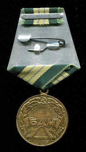 Document &amp; Medal for the Construction of the Baikul-Amur Railroad