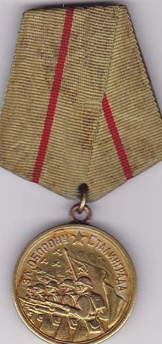 Medal for the Defense of Stalingrad