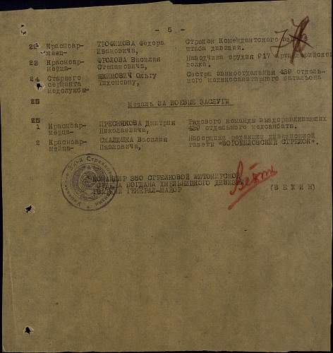 Documents group of Sergeant Vasiliy Nikiforovich Shpagin, Hero of the Soviet Union (#4596)