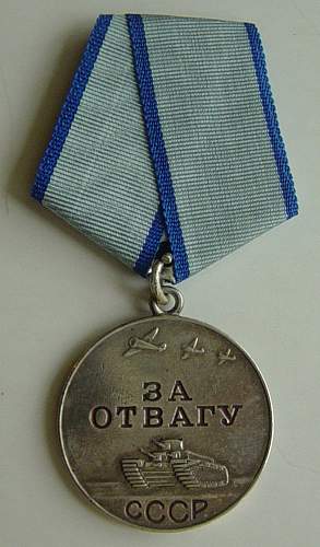 Medal For Bravery....