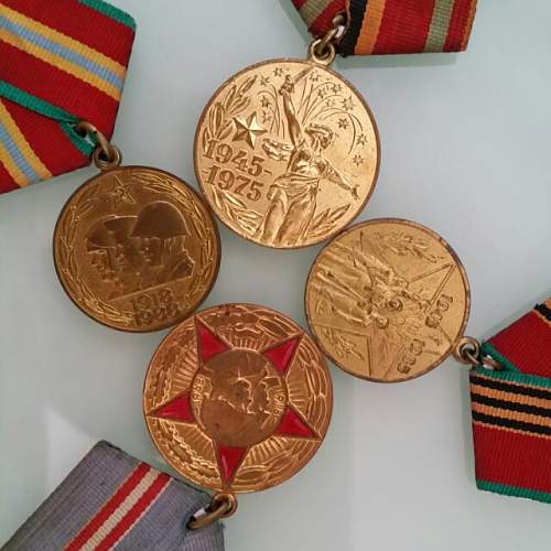 Are these real USSR medals and what medals are they?