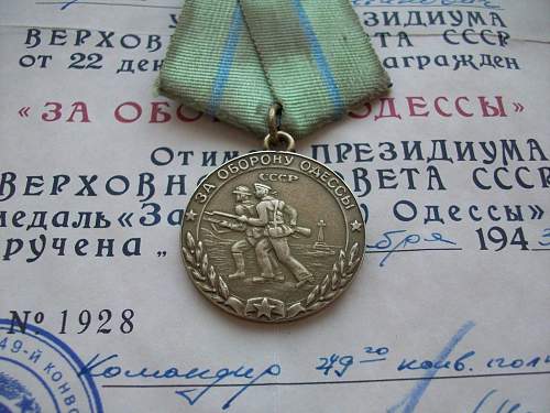 Odessa medal + docs authentic?