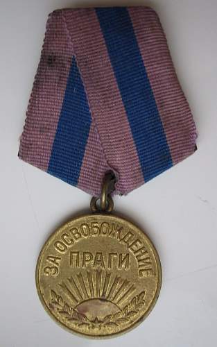 Medal for liberation of prague