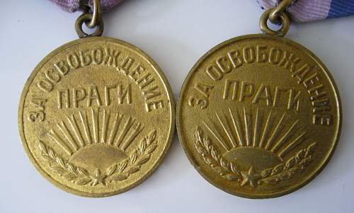 Medal for liberation of prague