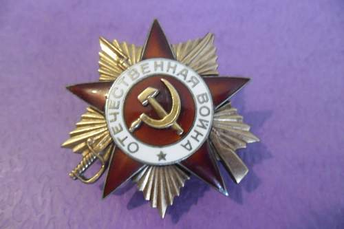 Order of Great Patriotic war 1st class, original or not ?