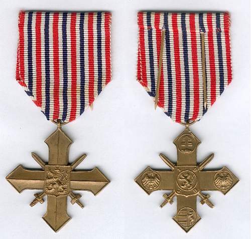 Czech War Cross 1939