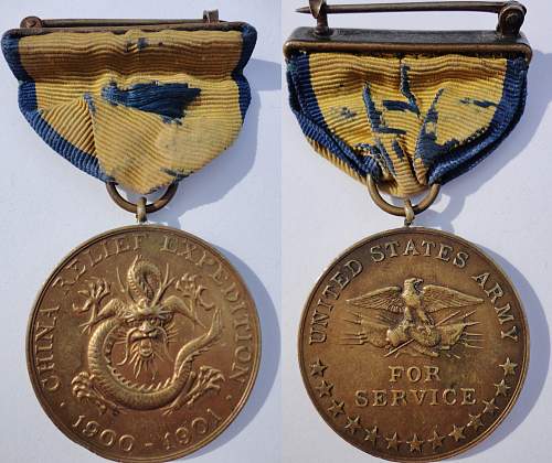 Early US Campaign Medal Group - Boxer Rebellion through WWI