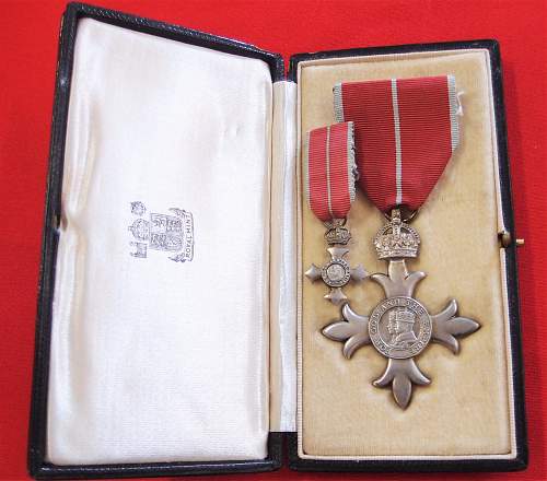 MBE Member of the British Empire (Military) WWII