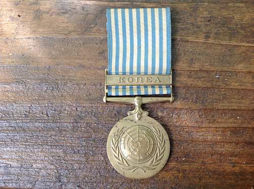 UN medal Korean War Service