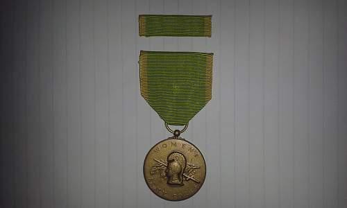 Women's Army Corps medal and ribbon.