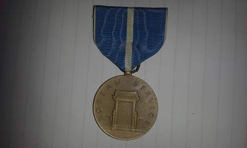 United States Korean Service Medal.