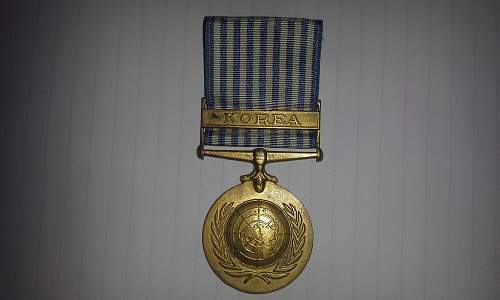 United Nations Korean Service Medal.