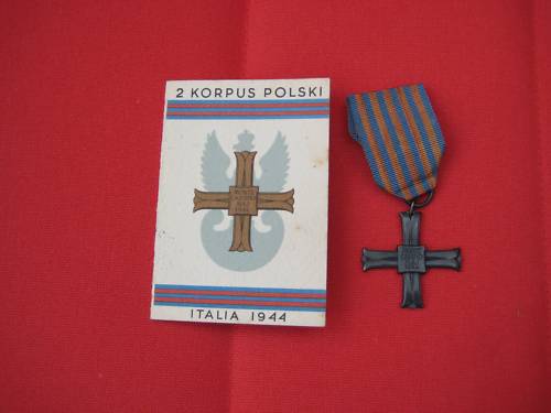 Original Monte Cassino Cross and Document???