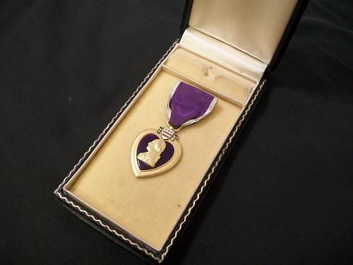 My inscribed Purple Heart