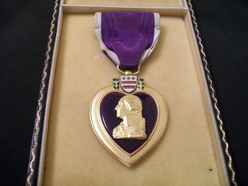 My inscribed Purple Heart