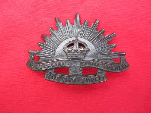 Australian Rising Sun Badge Help Please